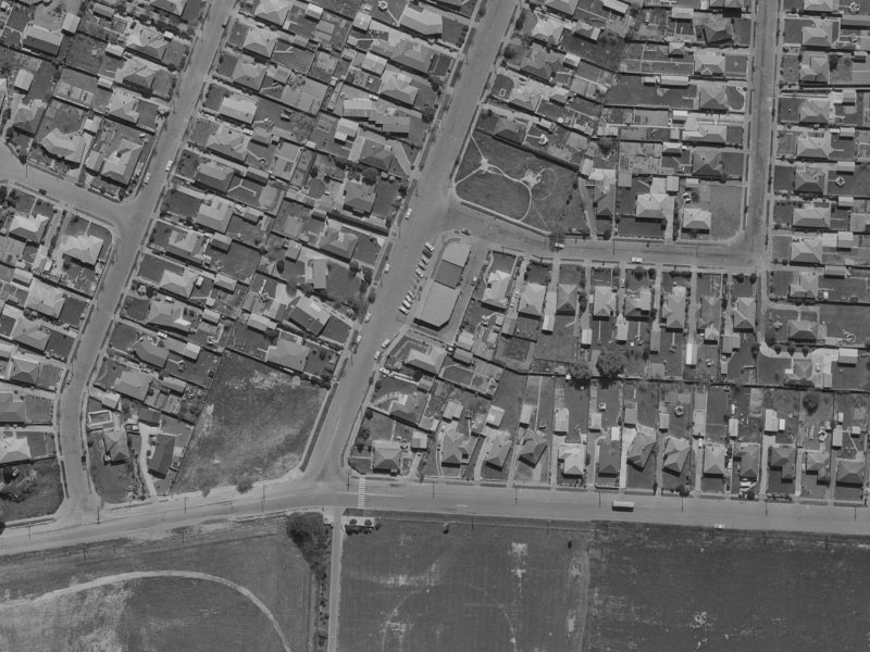 12 Grampian Street from the air, 1970-1974