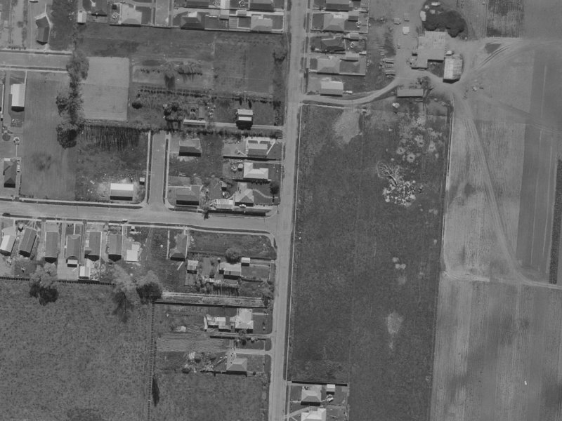 111 Grimseys Road from the air, 1970-1974