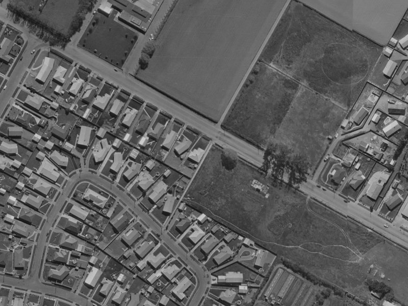 285 Sawyers Arms Road from the air, 1970-1974
