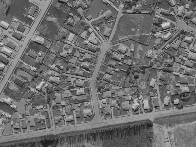 8 Larch Place from the air, 1970-1974