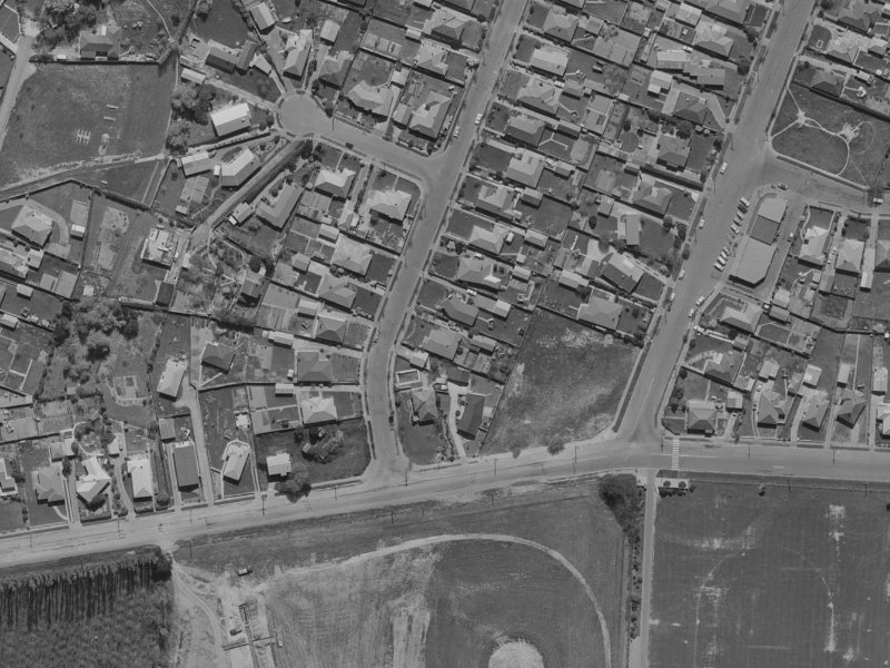 6 Brockham Street from the air, 1970-1974