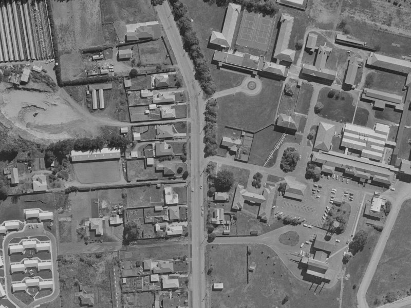 291G Mairehau Road from the air, 1970-1974