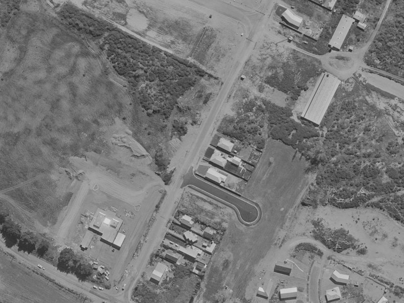 21 Inwoods Road from the air, 1970-1974