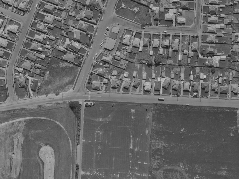 93 Veitches Road from the air, 1970-1974
