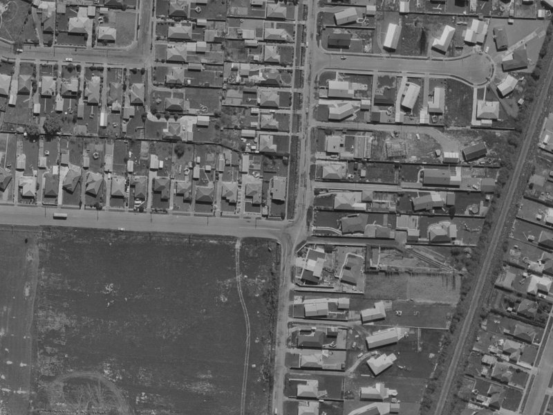 119 Veitches Road from the air, 1970-1974