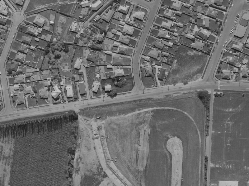 73 Veitches Road from the air, 1970-1974