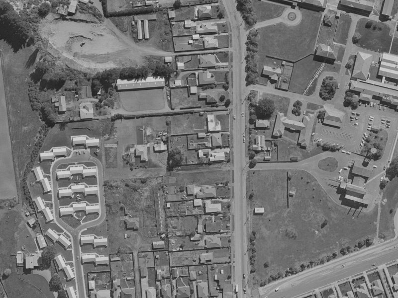 297A Burwood Road from the air, 1970-1974