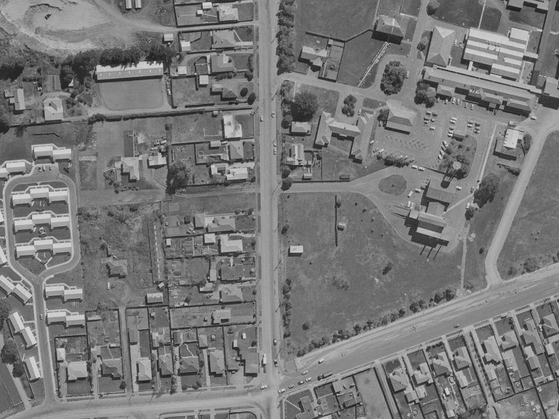 293A Burwood Road from the air, 1970-1974