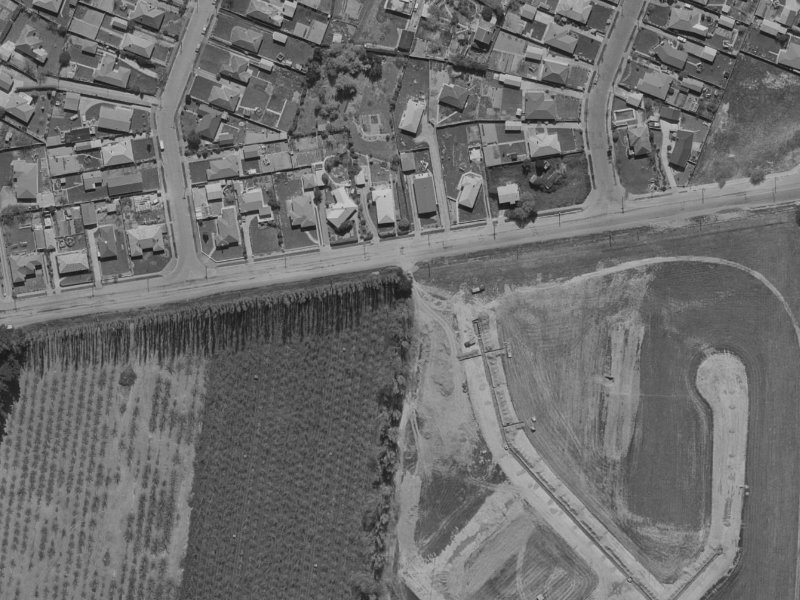62 Veitches Road from the air, 1970-1974