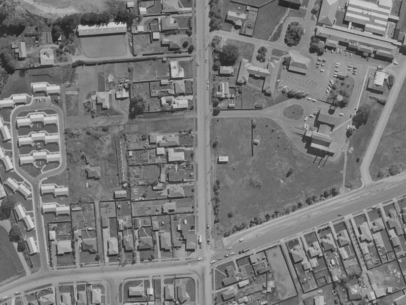 296E Burwood Road from the air, 1970-1974