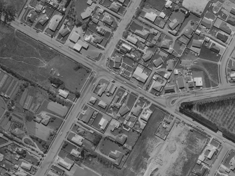 245 Sawyers Arms Road from the air, 1970-1974