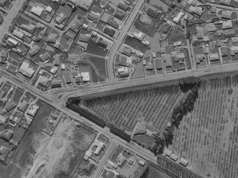 12 Veitches Road from the air, 1970-1974