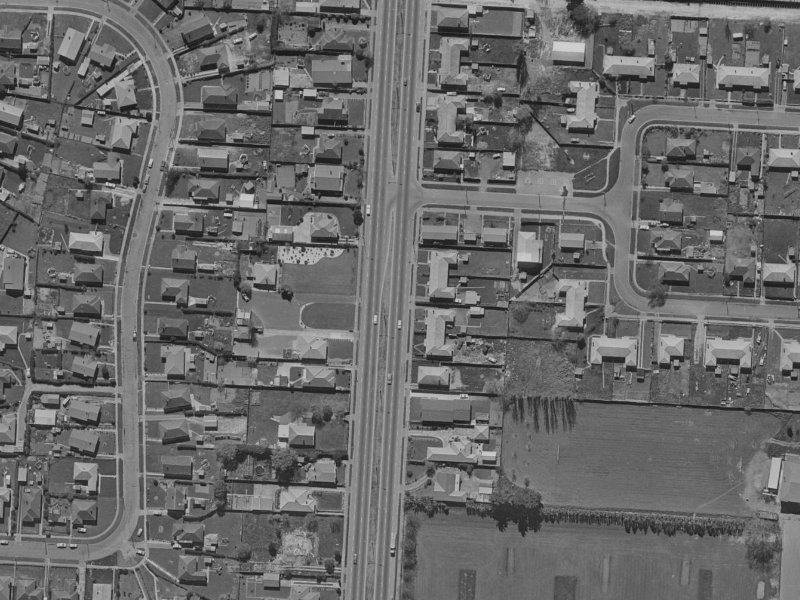230A Main North Road from the air, 1970-1974