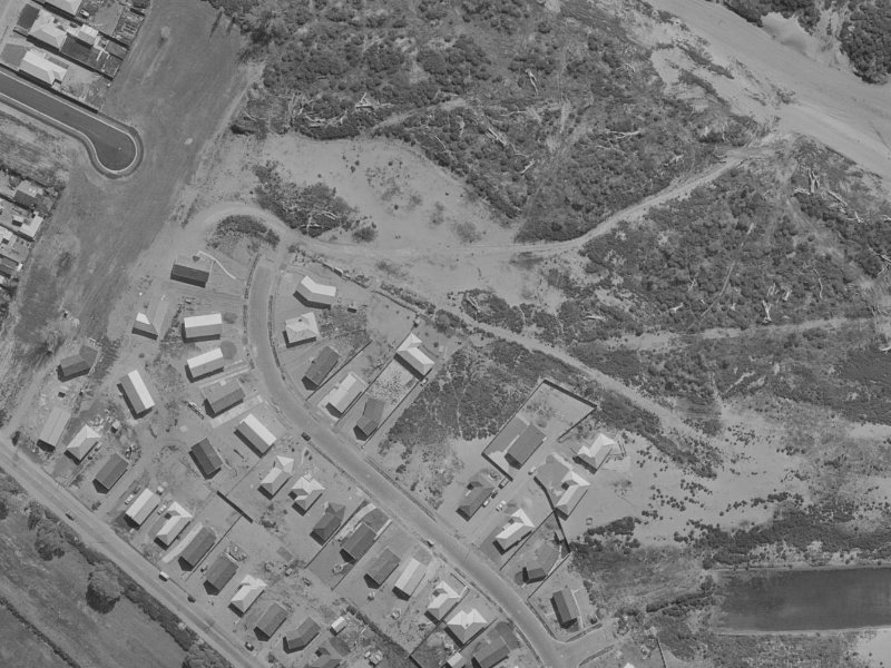 66A Cottonwood Street from the air, 1970-1974