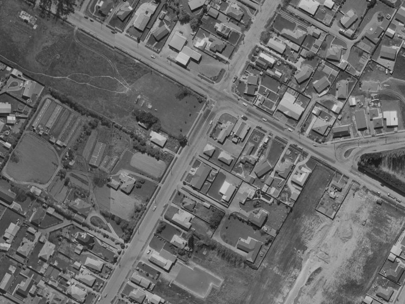 106 Highsted Road from the air, 1970-1974