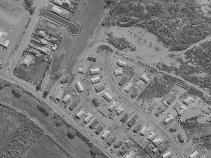 73 Cottonwood Street from the air, 1970-1974