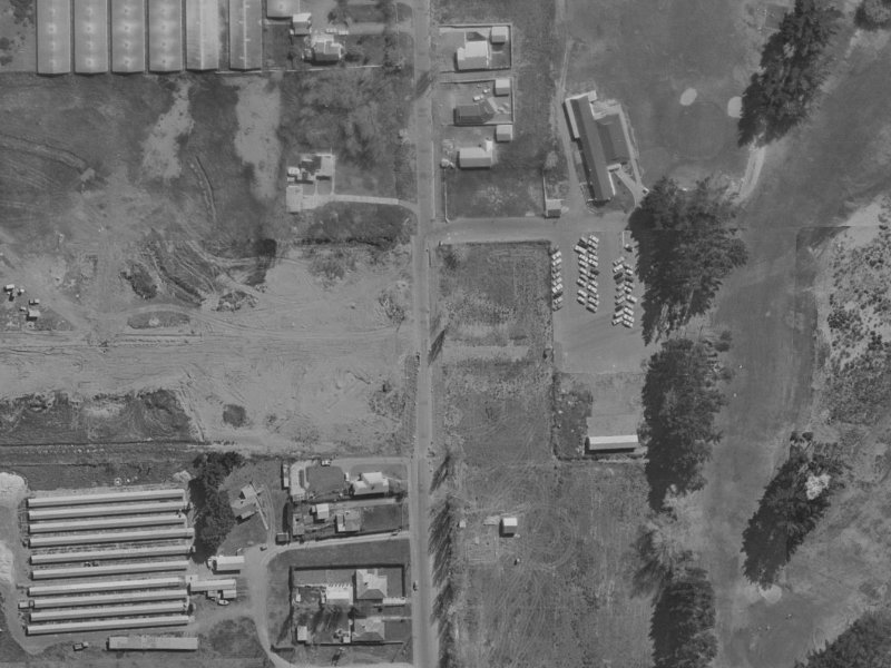 454 Bower Avenue from the air, 1970-1974