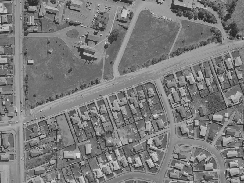 252 Mairehau Road from the air, 1970-1974