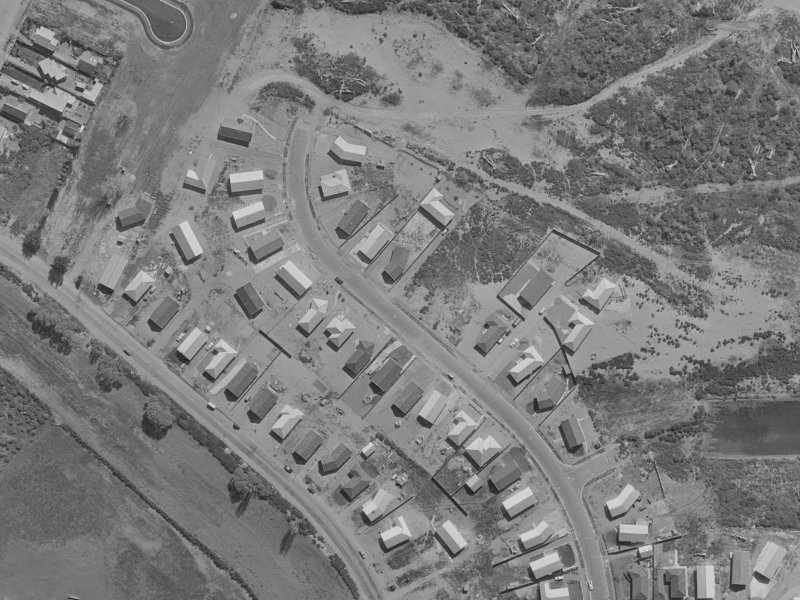 58–60 Cottonwood Street from the air, 1970-1974