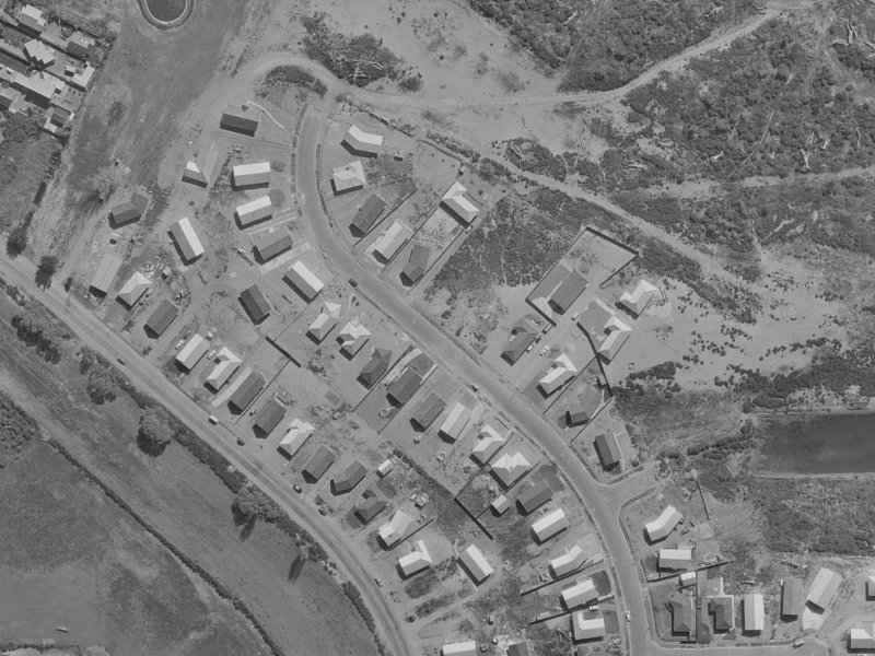 63 Cottonwood Street from the air, 1970-1974