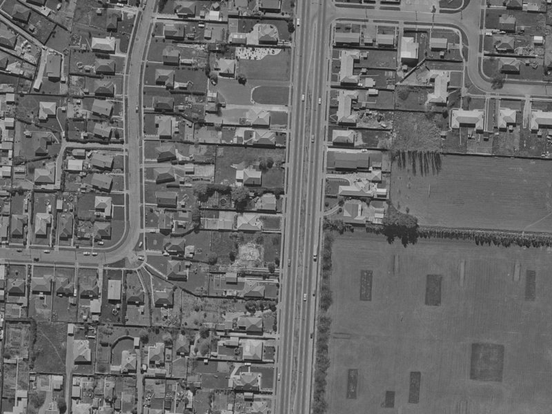 205A Main North Road from the air, 1970-1974
