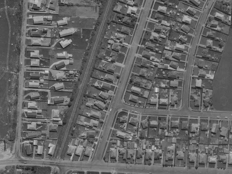Uxbridge Street from the air, 1970-1974