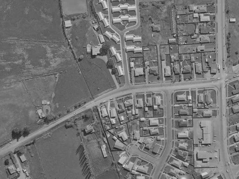 211E Mairehau Road from the air, 1970-1974