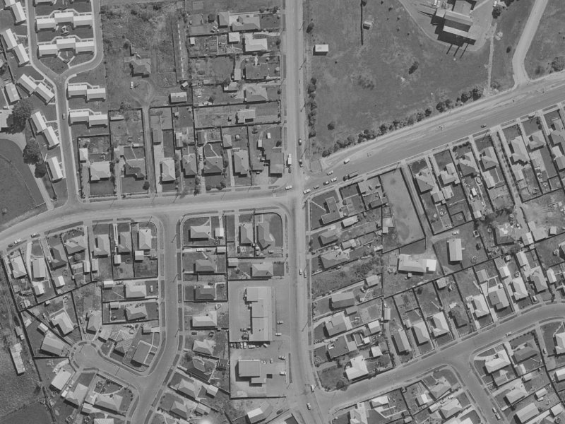 279 Burwood Road from the air, 1970-1974