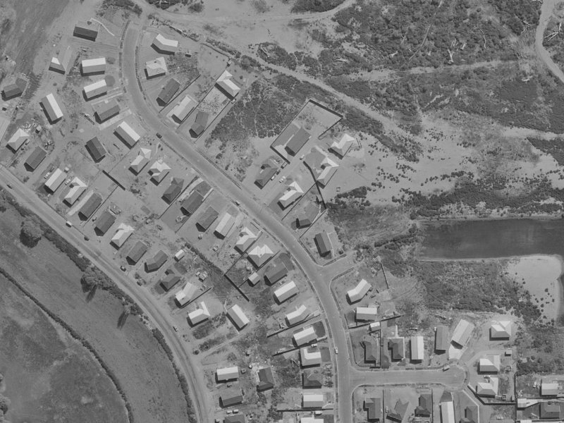 Cottonwood Street from the air, 1970-1974