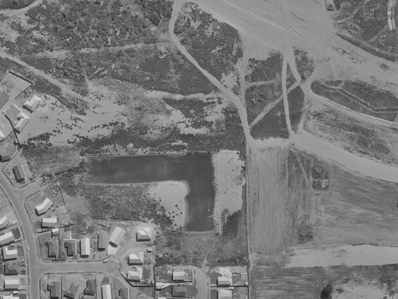 45A Donnington Street from the air, 1970-1974