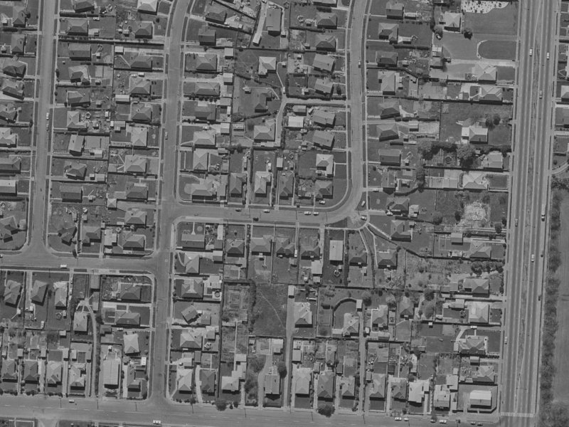 11 Lambeth Crescent from the air, 1970-1974