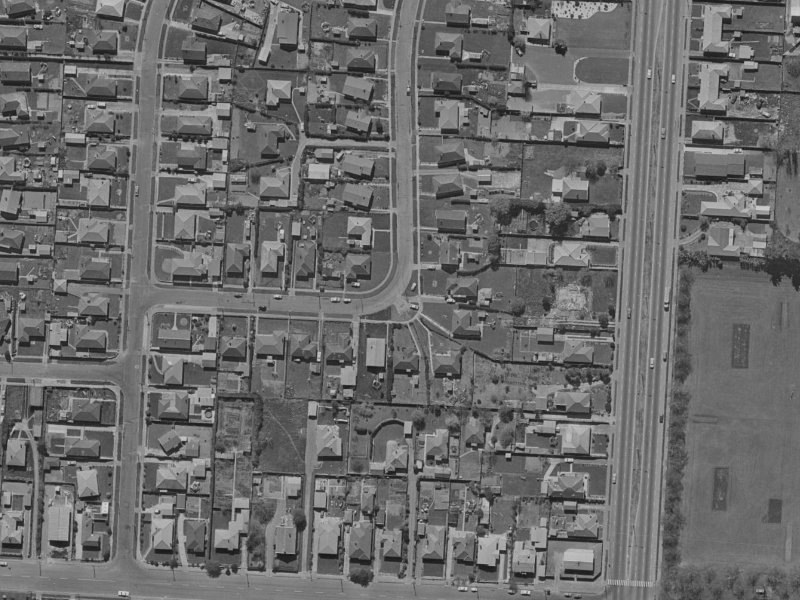 13 Lambeth Crescent from the air, 1970-1974