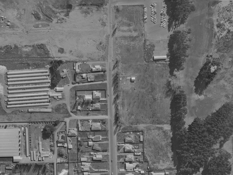 444 Bower Avenue from the air, 1970-1974