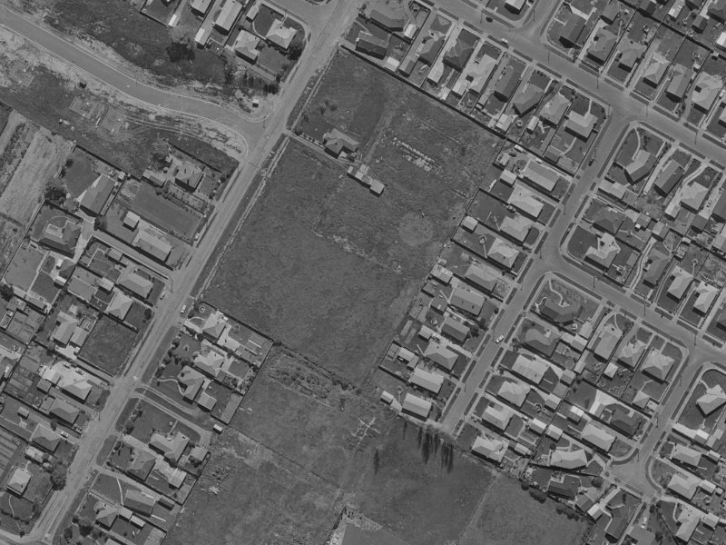 Goya Place from the air, 1970-1974