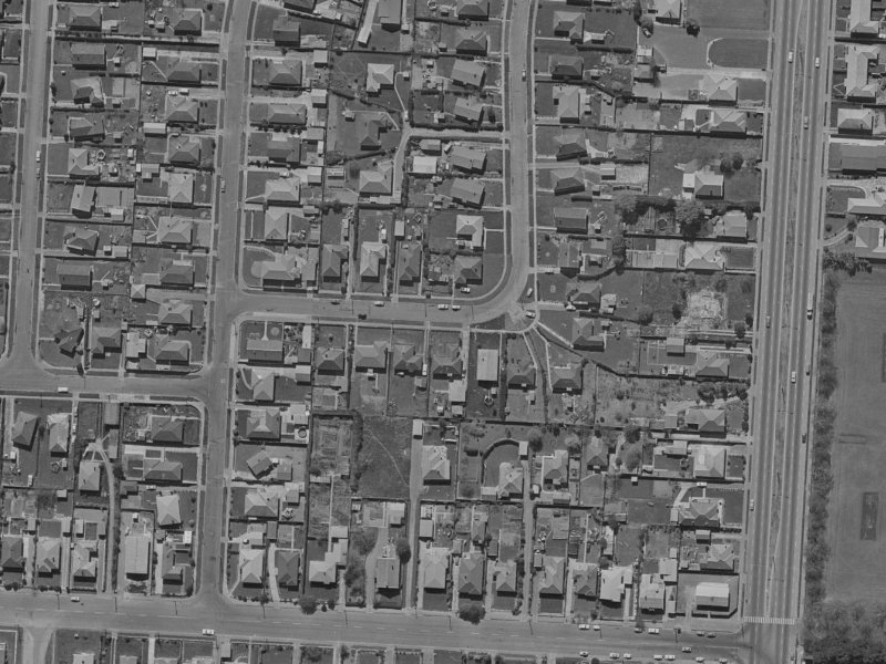 12 Lambeth Crescent from the air, 1970-1974