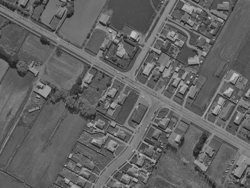 513 Harewood Road from the air, 1970-1974