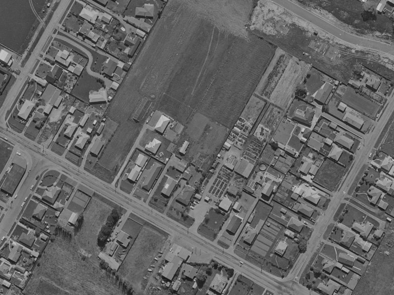 442 Harewood Road from the air, 1970-1974
