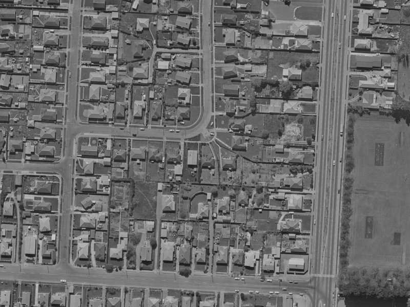 16 Lambeth Crescent from the air, 1970-1974