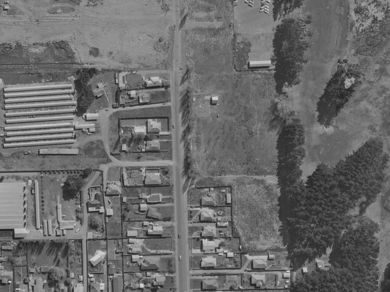 438 Bower Avenue from the air, 1970-1974
