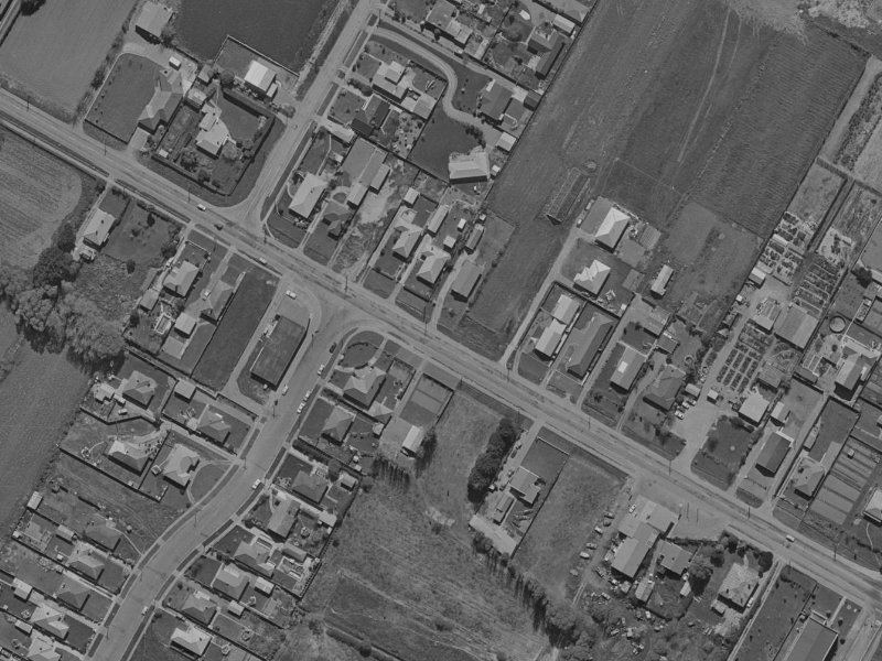 454 Harewood Road from the air, 1970-1974