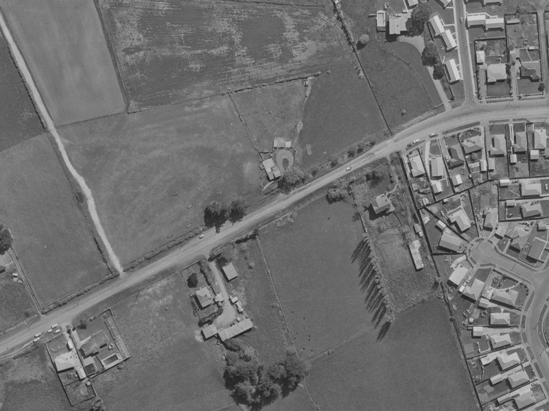 175–185 Mairehau Road from the air, 1970-1974