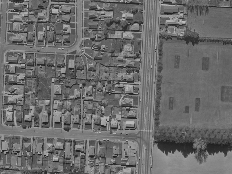 197 Main N Road from the air, 1970-1974