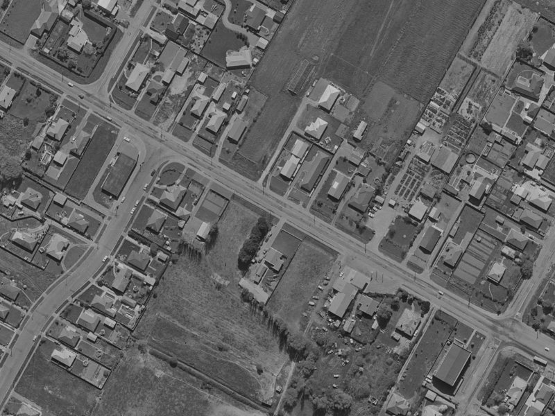 445 Harewood Road from the air, 1970-1974