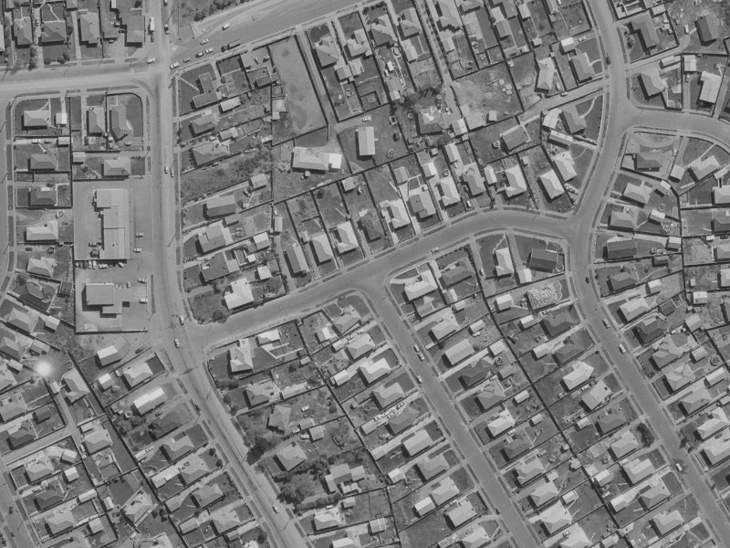 Staffordshire Street from the air, 1970-1974