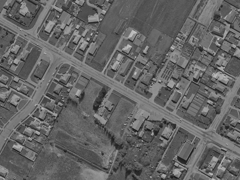 461–467 Harewood Road from the air, 1970-1974