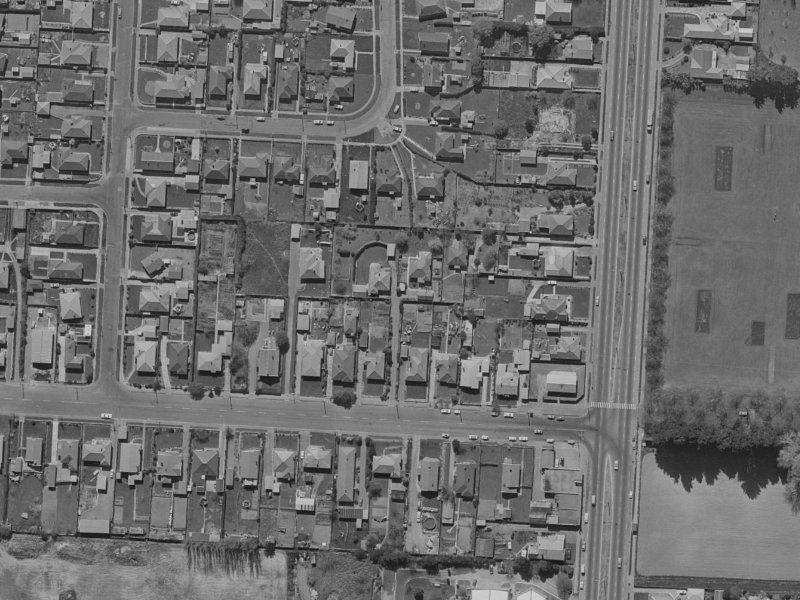 14 Northcote Road from the air, 1970-1974