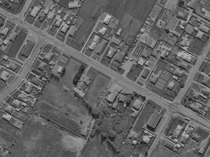 419 Harewood Road from the air, 1970-1974