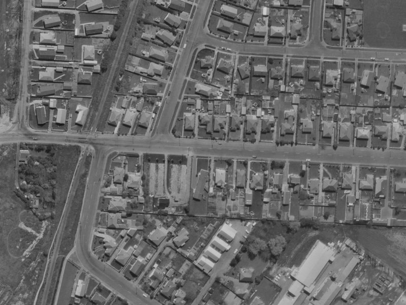 Northcote Road from the air, 1970-1974