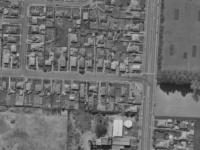 12 Northcote Road from the air, 1970-1974
