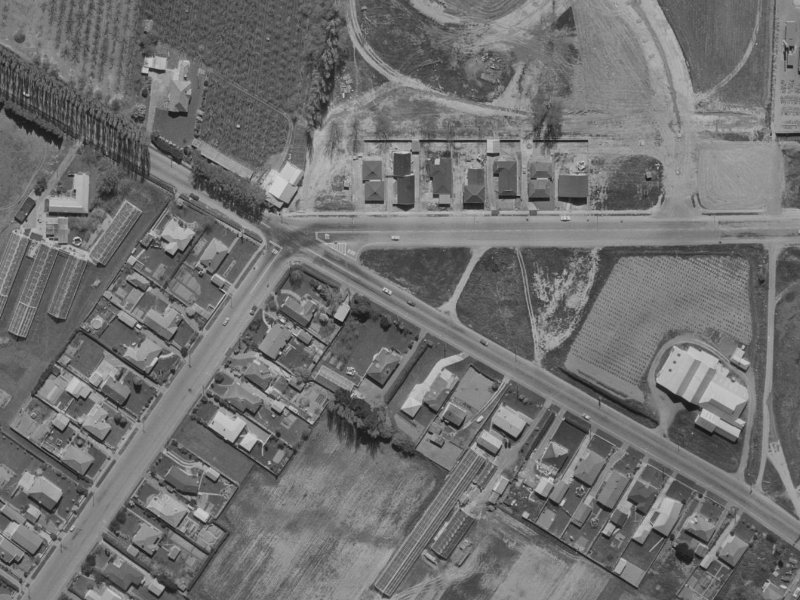165 Sawyers Arms Road from the air, 1970-1974